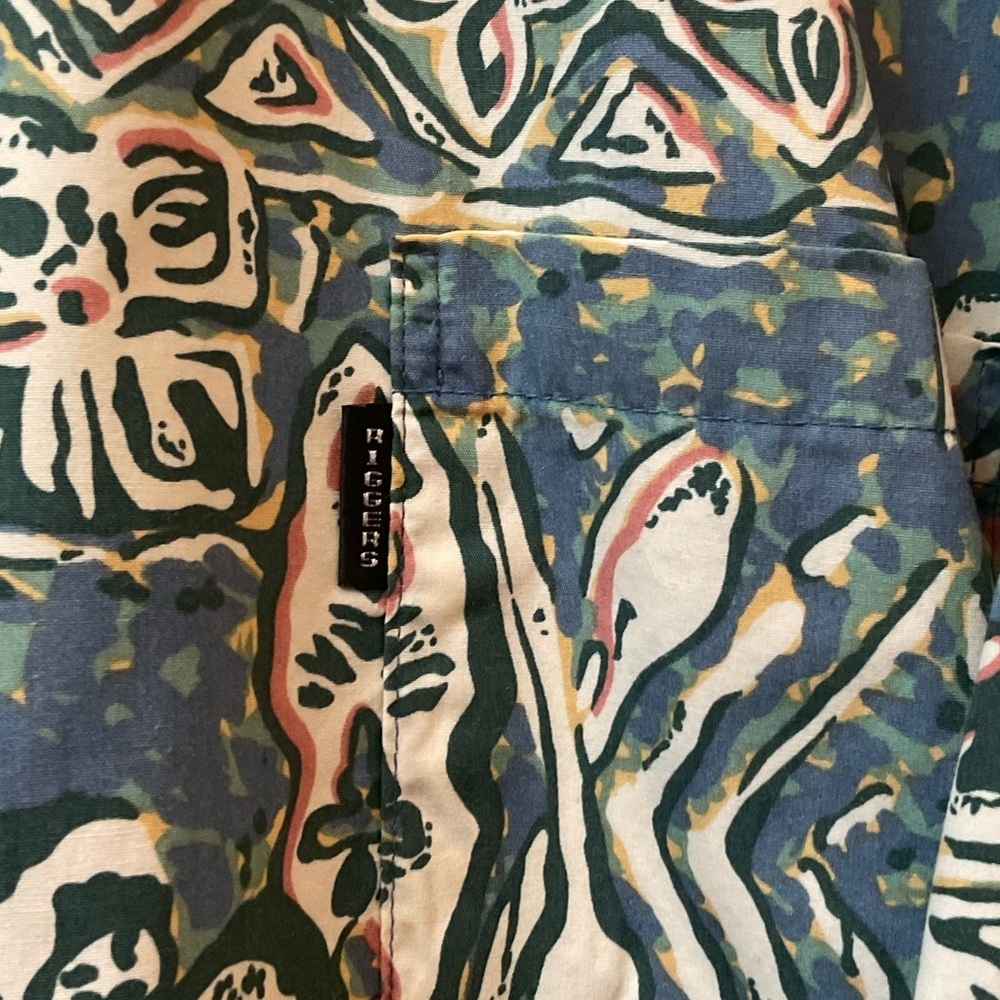 Riggers Hawaii Men’s Short Sleeve Button Down - Picture 2 of 6